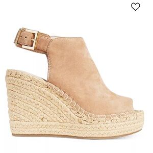 Kenneth Cole New York  Olivia Espadrille Peep-Toe Wedges New no box